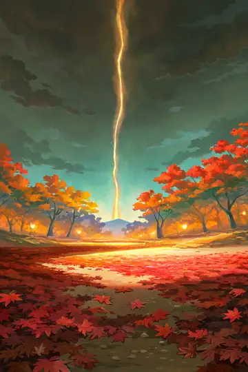 Autumn Maple Village lofi wallpaper autumn maple village 0162901913