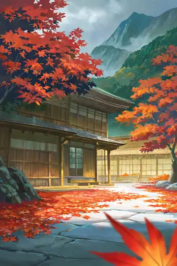 Autumn Maple Village lofi wallpaper autumn maple village 2061767799