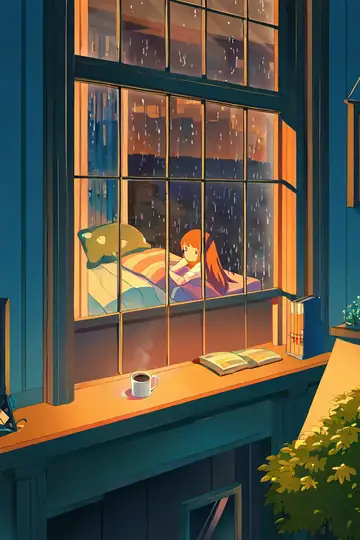 Bedroom Window Night lofi wallpaper bedroom window night 0265222304