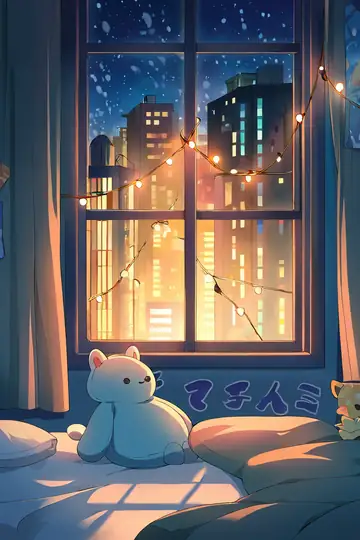 Bedroom Window Night lofi wallpaper bedroom window night 0503525725