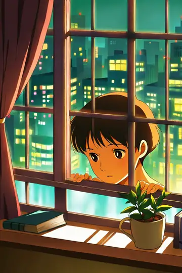 Bedroom Window Night lofi wallpaper bedroom window night 1296390155