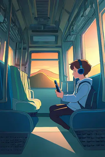 Boy Train Headphones lofi wallpaper boy train headphones 0160571722