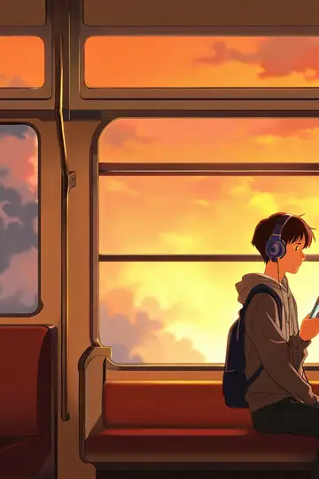 Boy Train Headphones lofi wallpaper boy train headphones 0520485869