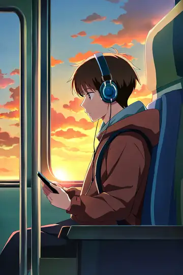 Boy Train Headphones lofi wallpaper boy train headphones 1359244855