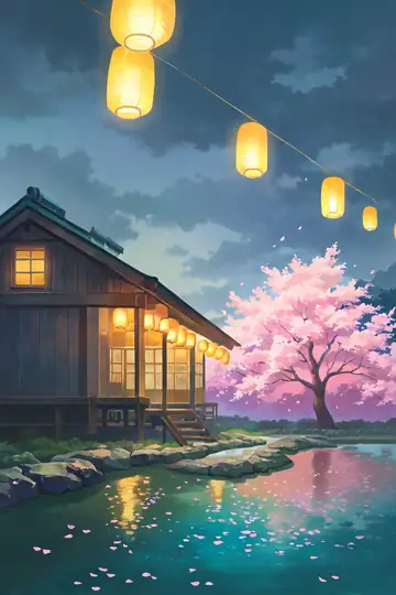Cherry Blossom Path lofi wallpaper cherry blossom path 0474067829