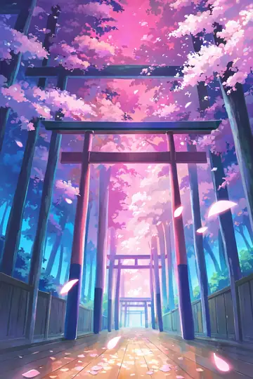 Cherry Blossom Path lofi wallpaper cherry blossom path 0600188747