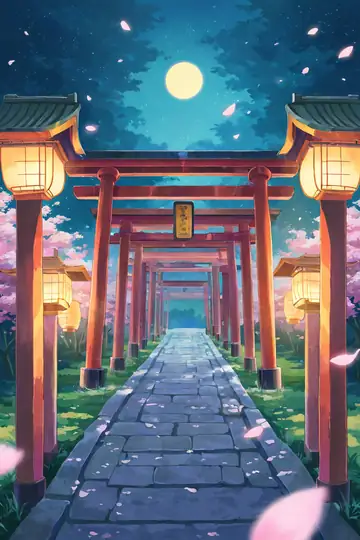 Cherry Blossom Path lofi wallpaper cherry blossom path 0988752837