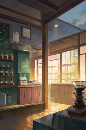 Coffee Shop Morning lofi wallpaper coffee shop morning 0599850194