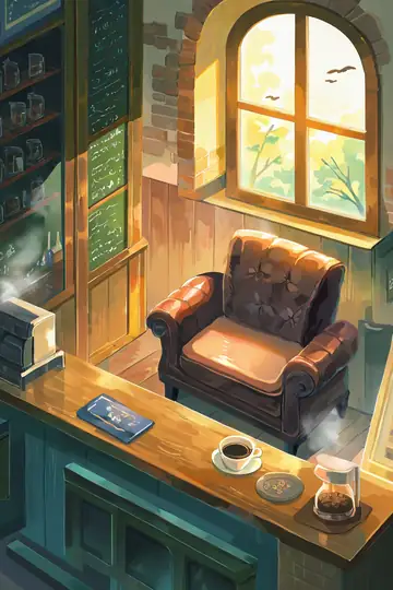 Coffee Shop Morning lofi wallpaper coffee shop morning 0820794849