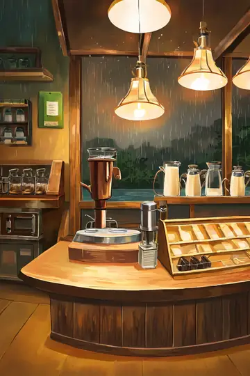 Coffee Shop Morning lofi wallpaper coffee shop morning 0924698392