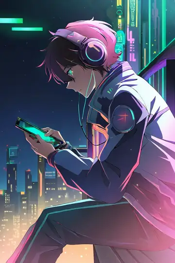 Cyberpunk Boy Rooftop lofi wallpaper cyberpunk boy rooftop 1416374823