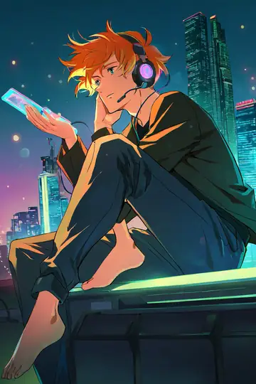 Cyberpunk Boy Rooftop lofi wallpaper cyberpunk boy rooftop 1620163244