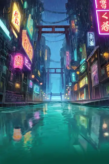 Cyberpunk Bridge lofi wallpaper cyberpunk bridge 0118311584