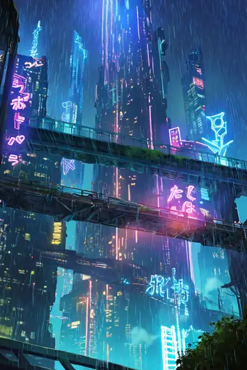 Cyberpunk Bridge lofi wallpaper cyberpunk bridge 0158572319