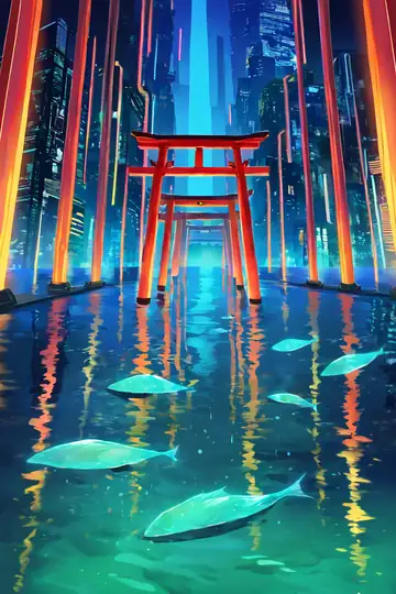 Cyberpunk Bridge lofi wallpaper cyberpunk bridge 0227170117