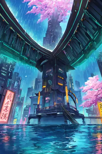 Cyberpunk Bridge lofi wallpaper cyberpunk bridge 0869712446