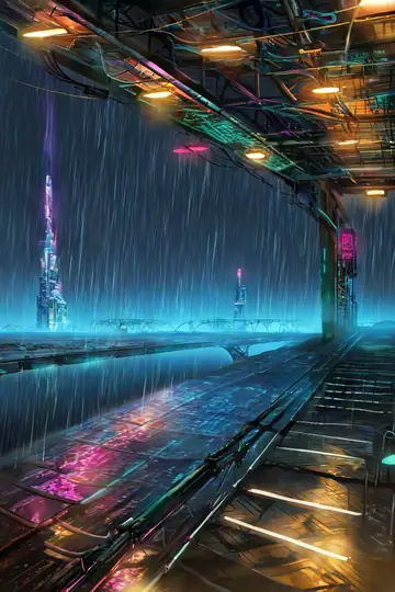 Cyberpunk Bridge lofi wallpaper cyberpunk bridge 1733292504