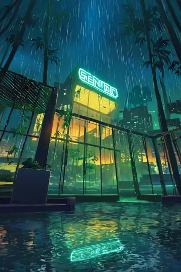 Cyberpunk Garden lofi wallpaper cyberpunk garden 0669510772