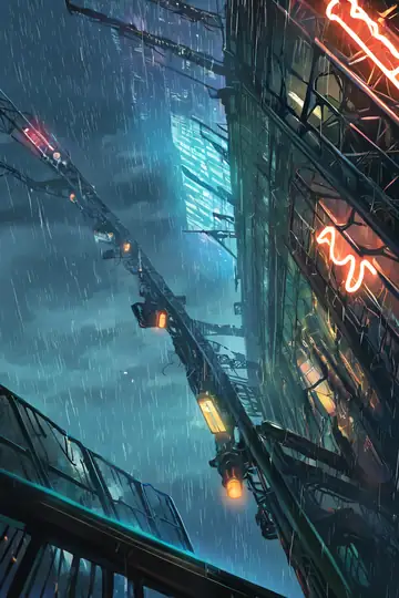 Cyberpunk Garden lofi wallpaper cyberpunk garden 0810415574