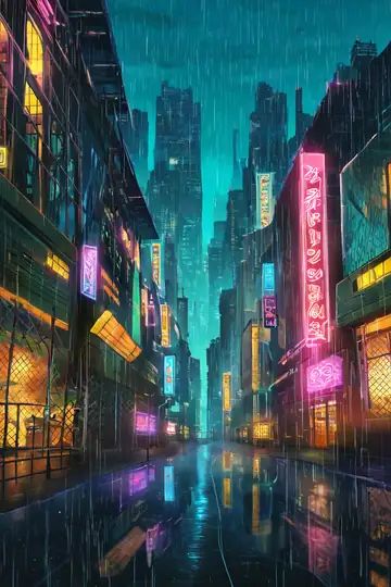 Cyberpunk Garden lofi wallpaper cyberpunk garden 0835709551