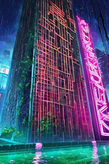 Cyberpunk Garden lofi wallpaper cyberpunk garden 1005927930