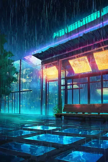 Cyberpunk Garden lofi wallpaper cyberpunk garden 1189706004
