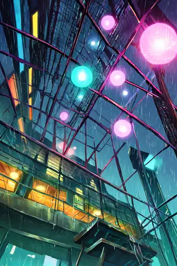 Cyberpunk Garden lofi wallpaper cyberpunk garden 1424877670