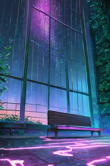 Cyberpunk Garden lofi wallpaper cyberpunk garden 1564291658