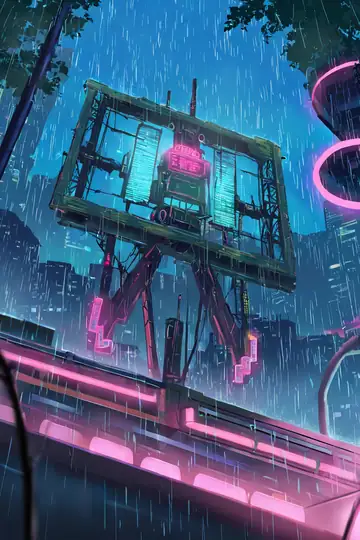 Cyberpunk Garden lofi wallpaper cyberpunk garden 1586163238