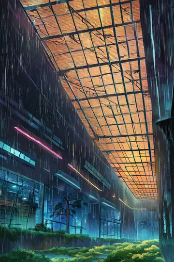 Cyberpunk Garden lofi wallpaper cyberpunk garden 1816329875