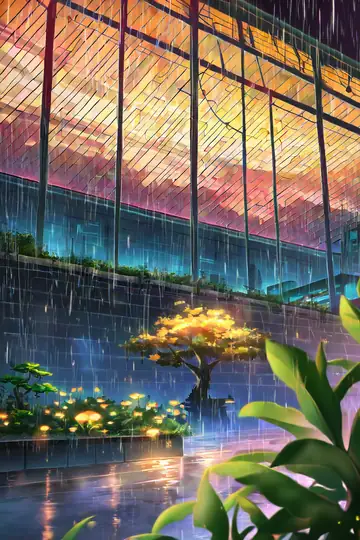 Cyberpunk Garden lofi wallpaper cyberpunk garden 2011509560