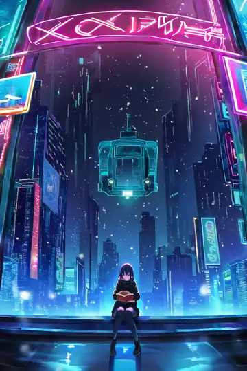 Cyberpunk Girl Train lofi wallpaper cyberpunk girl train 0339283853