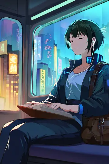 Cyberpunk Girl Train lofi wallpaper cyberpunk girl train 1020602885