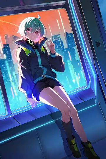 Cyberpunk Girl Train lofi wallpaper cyberpunk girl train 1830082069