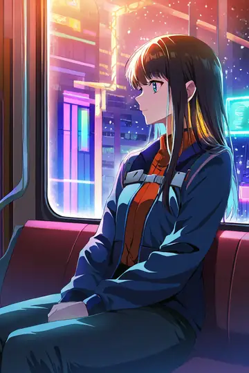Cyberpunk Girl Train lofi wallpaper cyberpunk girl train 1901467624