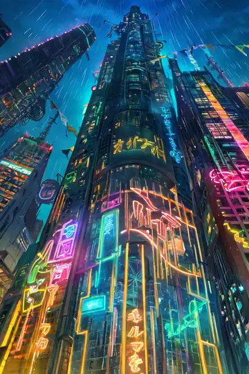 Cyberpunk Rooftop lofi wallpaper cyberpunk rooftop 0345025678