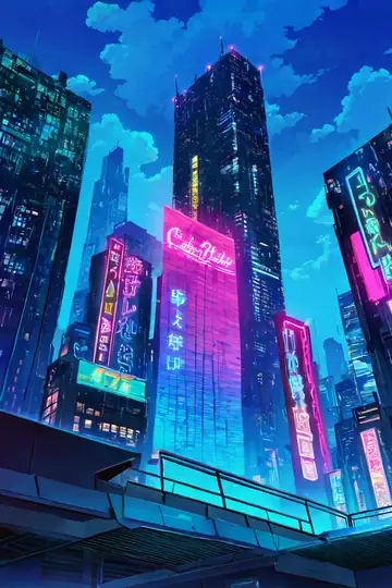 Cyberpunk Rooftop lofi wallpaper cyberpunk rooftop 0585689618
