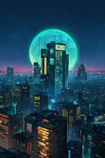 Cyberpunk Rooftop lofi wallpaper cyberpunk rooftop 0681058938