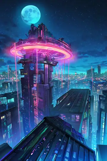 Cyberpunk Rooftop lofi wallpaper cyberpunk rooftop 1073196451