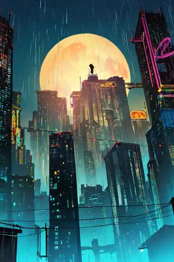Cyberpunk Rooftop lofi wallpaper cyberpunk rooftop 1528264020