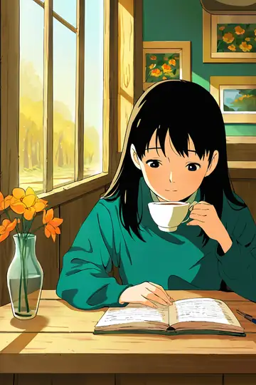 Girl Cafe Japan lofi wallpaper girl cafe japan 0226762939
