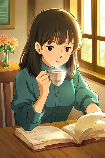 Girl Cafe Japan lofi wallpaper girl cafe japan 1336147798