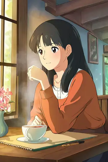 Girl Cafe Japan lofi wallpaper girl cafe japan 1356724786