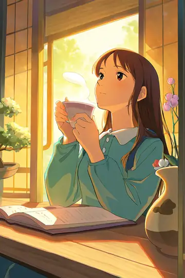 Girl Cafe Japan lofi wallpaper girl cafe japan 1672043358