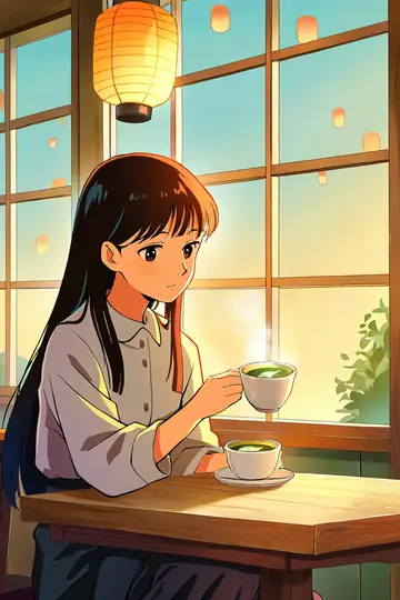 Girl Cafe Japan lofi wallpaper girl cafe japan 1752729705