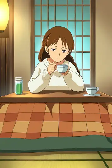 Girl Kotatsu Winter lofi wallpaper girl kotatsu winter 0487070040