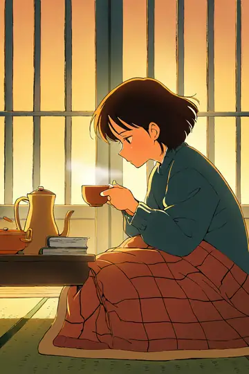 Girl Kotatsu Winter lofi wallpaper girl kotatsu winter 0574641158