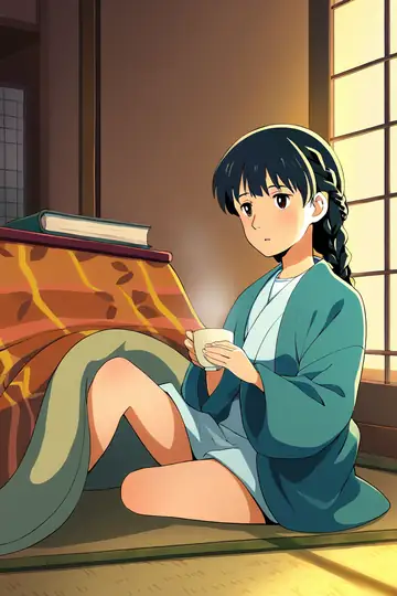 Girl Kotatsu Winter lofi wallpaper girl kotatsu winter 1022527998