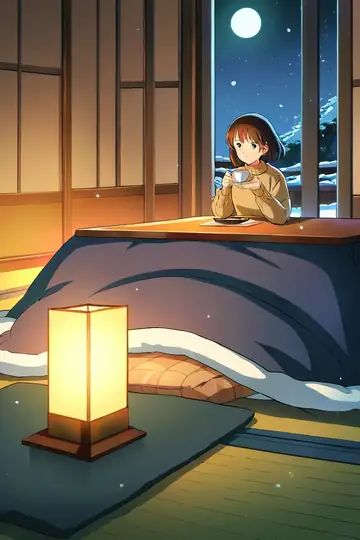Girl Kotatsu Winter lofi wallpaper girl kotatsu winter 1149420699