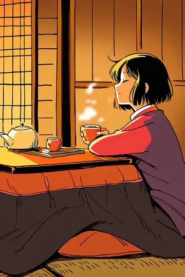 Girl Kotatsu Winter lofi wallpaper girl kotatsu winter 1337055265